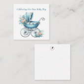 Carte faire-part de naissance (Devant / Derrière)