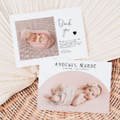 Carte Faire-part de naissance à cadre Arche blanch