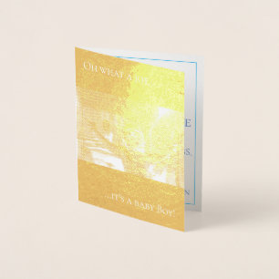 Carte faire-part de naissance avec bébé