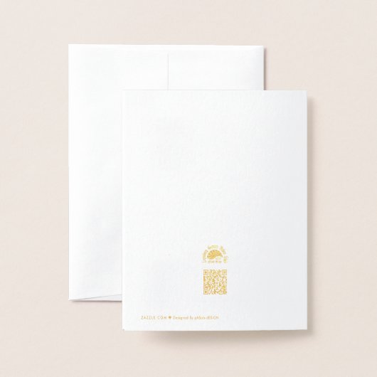 Carte faire-part de naissance avec bébé (Derrière avec enveloppe)