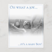 Carte faire-part de naissance avec bébé (Devant)