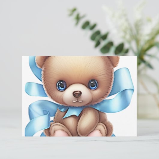 Carte Faire-part de naissance bébé | Ajouter 3 pho (Debout devant)