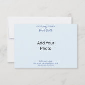 Carte Faire-part de naissance bébé | Ajouter une p (Dos)