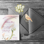 Carte Faire-part de naissance bébé aquarelle