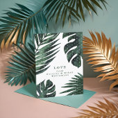 Carte Faire-part de naissance bébé | Feuille de pa