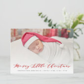 carte faire-part de naissance de noël (Debout devant)