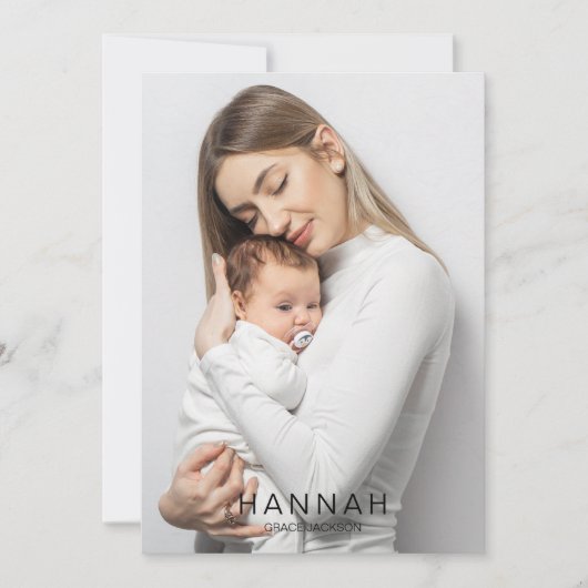 Carte Faire-part de naissance de statistiques pour (Devant)