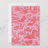 Carte Faire-part de naissance de Toile Rouge (Dos)