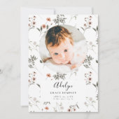 Carte Faire-part de naissance fille | FLEUR SAUVAG (Devant)