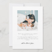 Carte Faire-part de naissance fille | FLEUR SAUVAG (Dos)