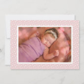 Carte Faire-part de naissance multi-photo moderne (Dos)