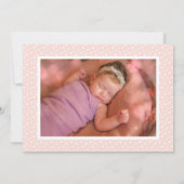 Carte Faire-part de naissance multi-photo moderne (Dos)