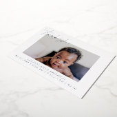 Carte Faire-part de naissance personnalisée Merci (Rotation)