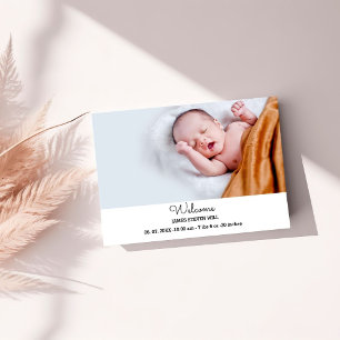 Carte Faire-part de naissance photo Cute Nouvell
