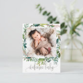 Carte Faire-part de naissance photo Foliage (Debout devant)