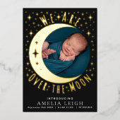 Carte Faire-part de naissance photo mignonne sur l (Recto)