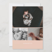 Carte Faire-part de naissance photo Monogram Arch (Dos)