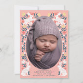 Carte Faire-part de naissance photo pour bébé Oeuf (Devant)