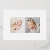 Carte Faire-part de naissance Shimmer 3 Photo Real (Verso)