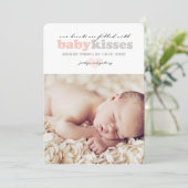 Carte Faire-part de naissance Valentine Heart Baby (Debout devant)