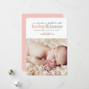 Carte Faire-part de naissance Valentine Heart Baby