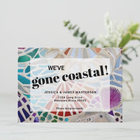 Carte Faire-part de plage (Debout devant)