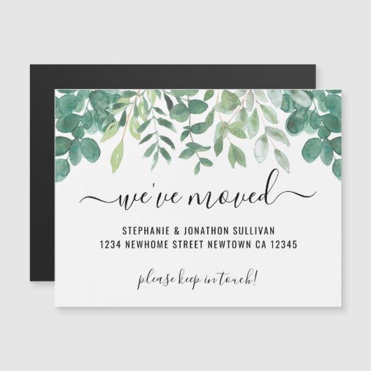 Carte Faire-part de verdure (Devant / Derrière)