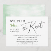 Carte Faire-part Elopement | Nous Avons Lié Le noe (Devant / Derrière)