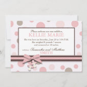 Carte Faire-part fille (Dos)