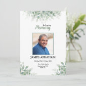 Carte Faire-part funéraire (Debout devant)