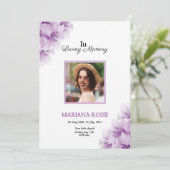 Carte Faire-part funéraire (Debout devant)