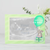 Carte Faire-part koala de grossesse (Debout devant)