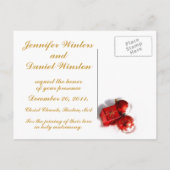 Carte Faire-part Mariage décembre (Dos)