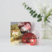 Carte Faire-part Mariage décembre (Debout devant)