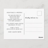 carte faire-part mobile amusante - carte postale p (Dos)