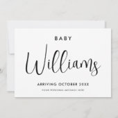 Carte Faire-part moderne de grossesse (Dos)