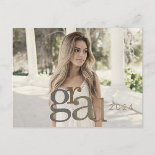 Carte Faire-part Neutral II 2024 Grad Photo