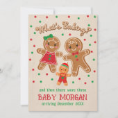 Carte Faire-part pain d'épice pour bébés (Devant)