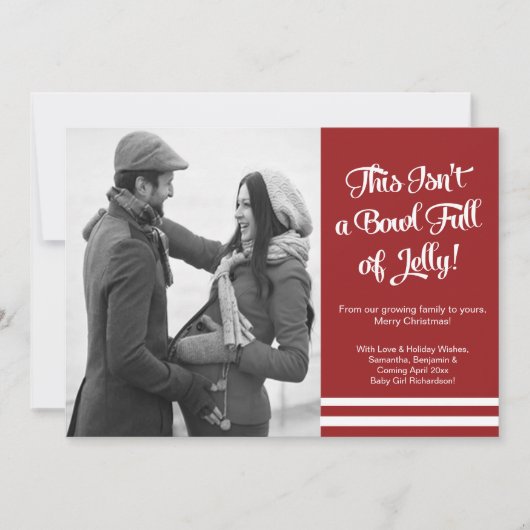Carte Faire-part photo Bowl Jelly Pregnancy (Devant)
