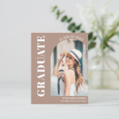 Carte Faire-part photo Budget Élégant (Debout devant)