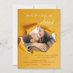 Carte Faire-part photo de cadre déchirée