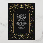 Carte Faire-part photo Elegant Tarot Graduation (Verso)