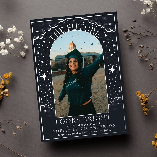 Carte Faire-part photo Elegant Tarot Graduation