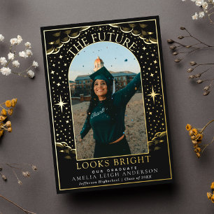 Carte Faire-part photo Elegant Tarot Graduation