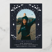 Carte Faire-part photo Elegant Tarot Graduation (Recto)