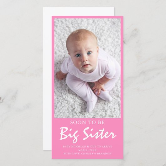 Carte Faire-part plat (Devant / Derrière)