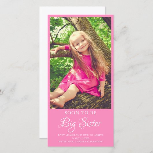 Carte Faire-part plat (Devant / Derrière)