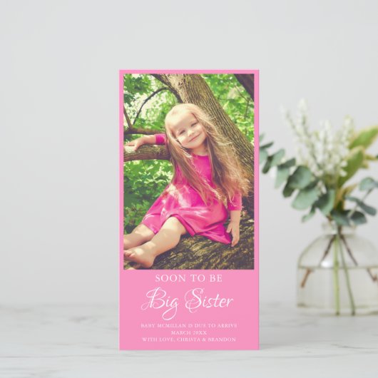 Carte Faire-part plat (Debout devant)