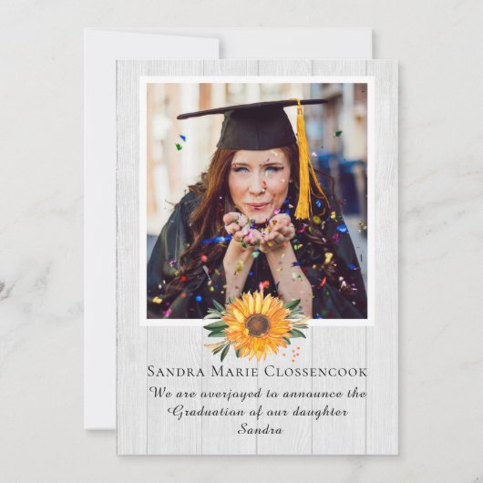 Carte Faire-part plat (Dos)