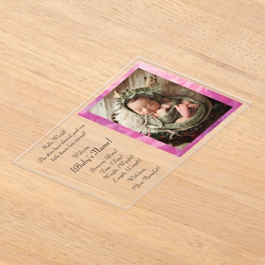 Carte Faire-part plat (Poser)